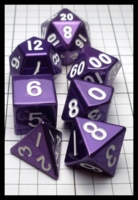 Dice : Dice - Metal Dice - Metalic Dice and Games Purple and White - Massdrop Sept 2016